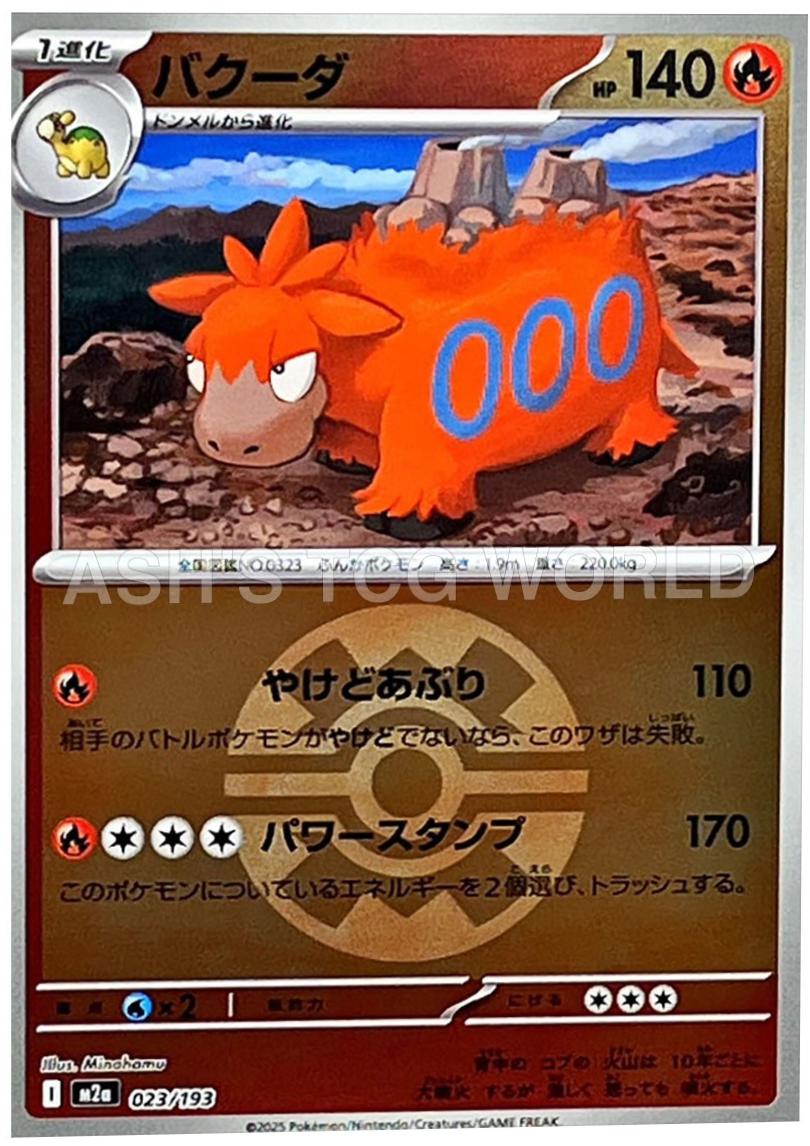 Japanese Mega Dream ex Camerupt [Ball] Pokémon card